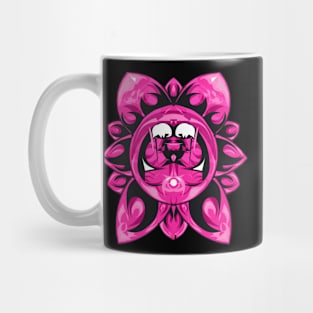 Pink flower Mug